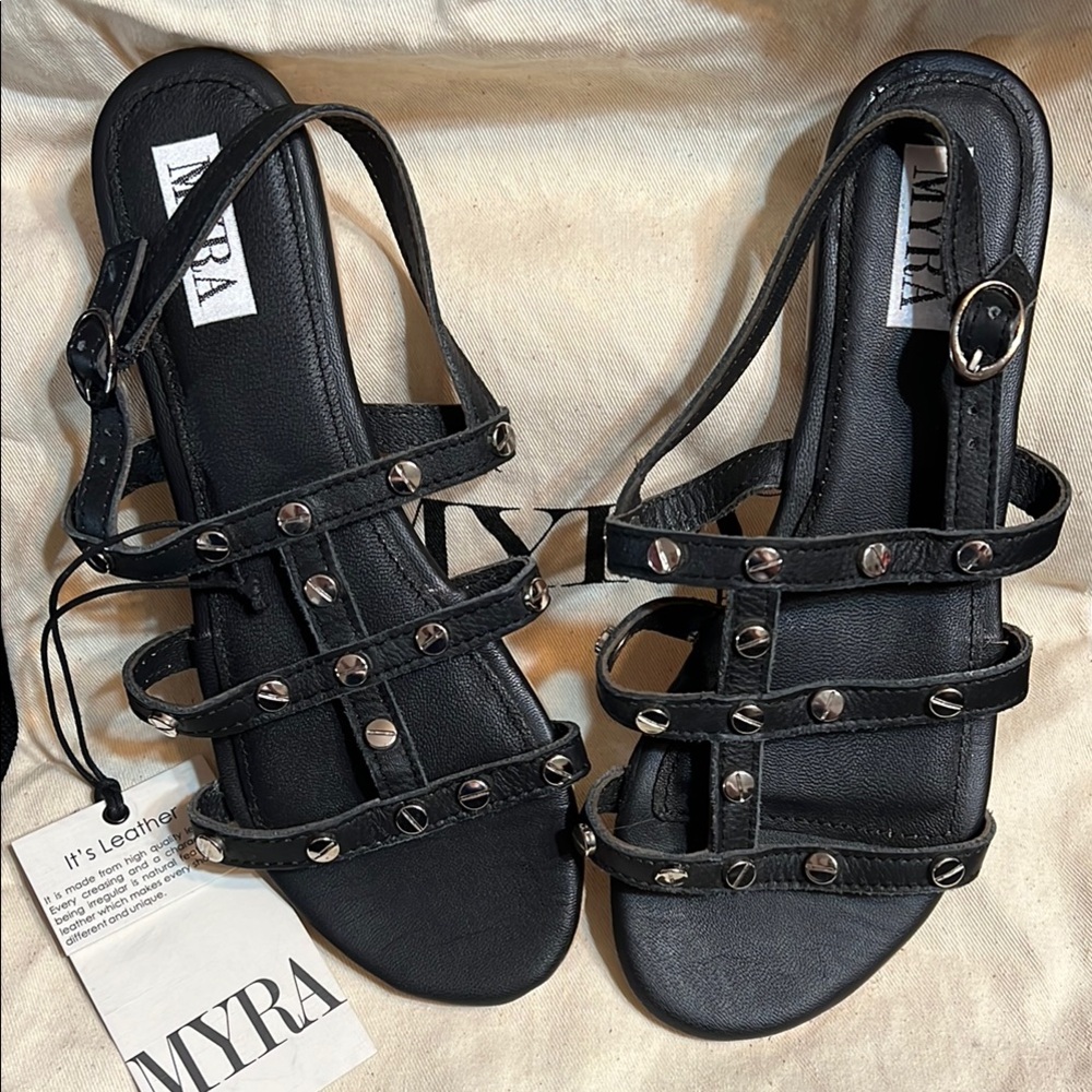 Myra Bags Studded Sandals I Size 7